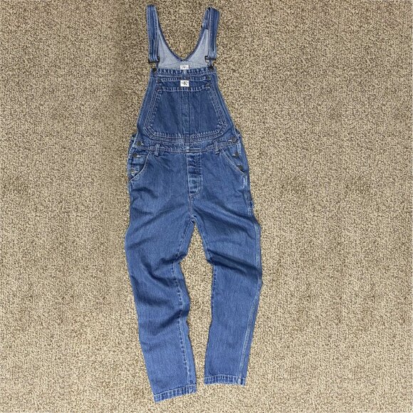 Vintage Y2K 90s Calvin Klein Denim Overalls Pants Size Small - Picture 8 of 8